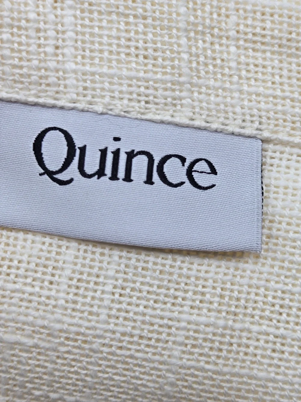 NWT QUINCE Set Of 4 48x84 Cotton Sheer Curtains Ivory 9752